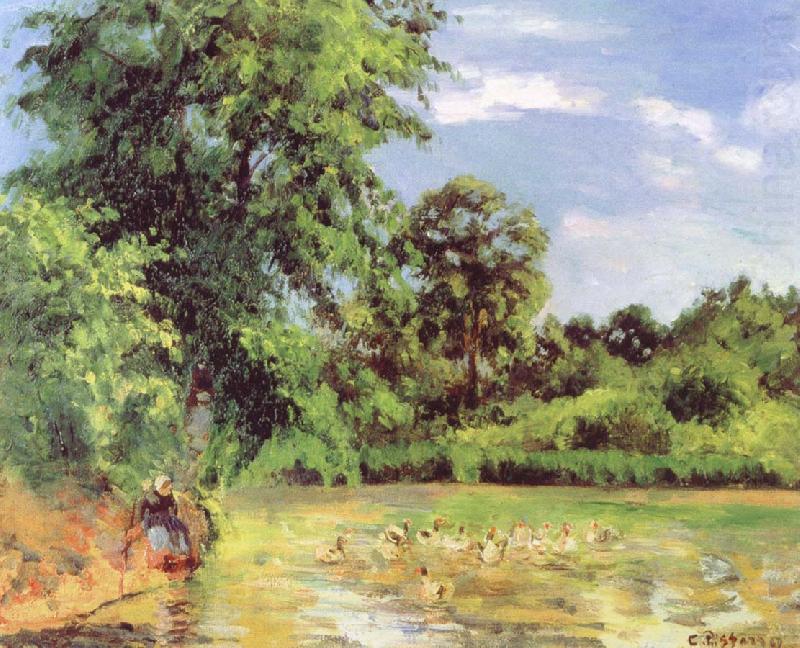 Camille Pissarro Duck pond china oil painting image